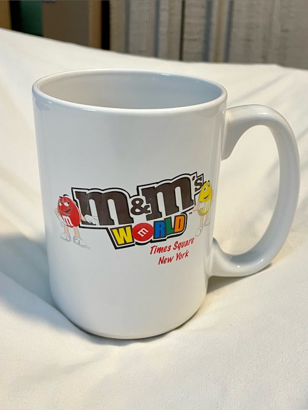 M&M Mug Times Square, NY - Multicolor on White - Former Kyle Busch Sponsor/Candy